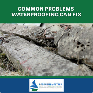Image of deteriorating concrete depicting common problems waterproofing can fix