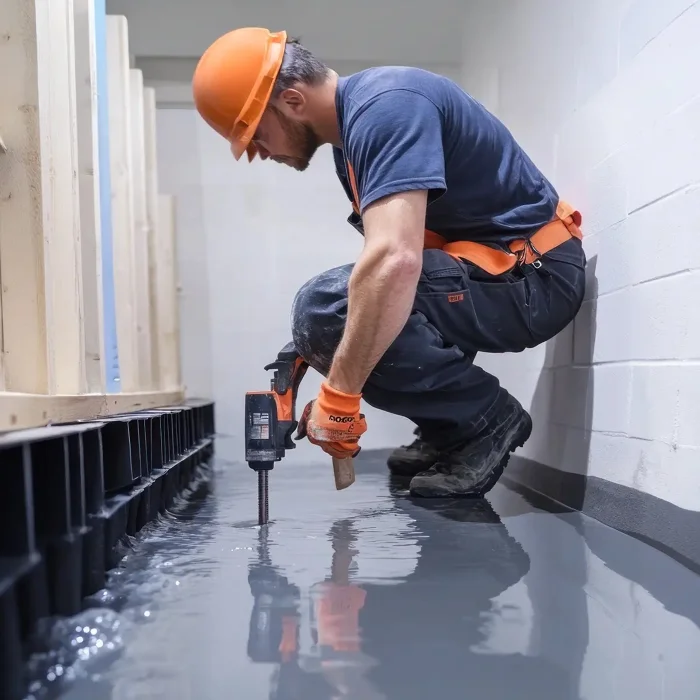 Interior basement waterproofing in Virginia
