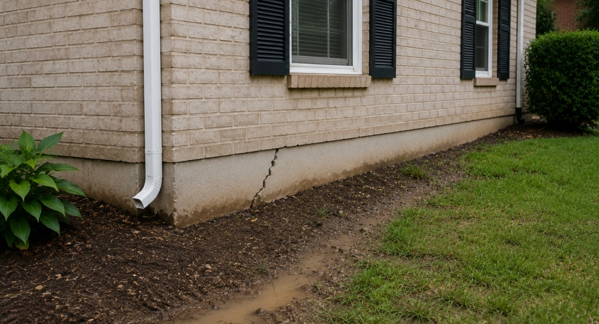 Expansive clay soil and foundation damage in Northern Virginia